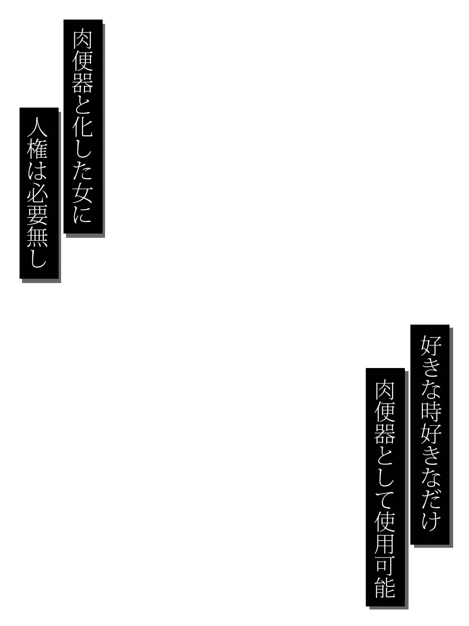 肉便器と化した女に人権は必要無し 好きな時好きなだけ肉便器として使用可能