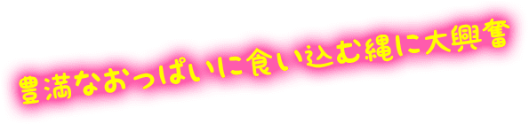豊満なおっぱいに食い込む縄に大興奮